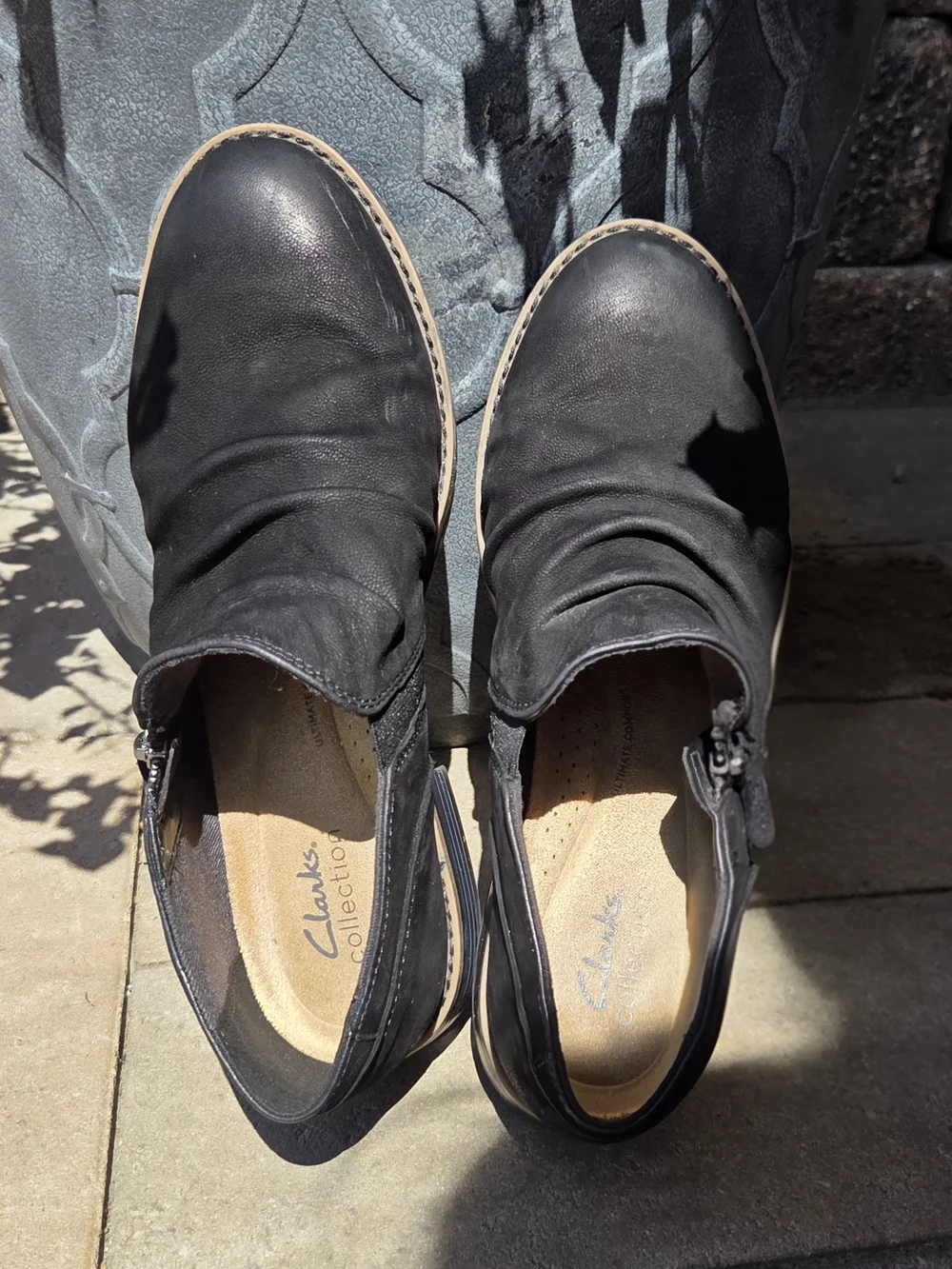 Clarks sleek black